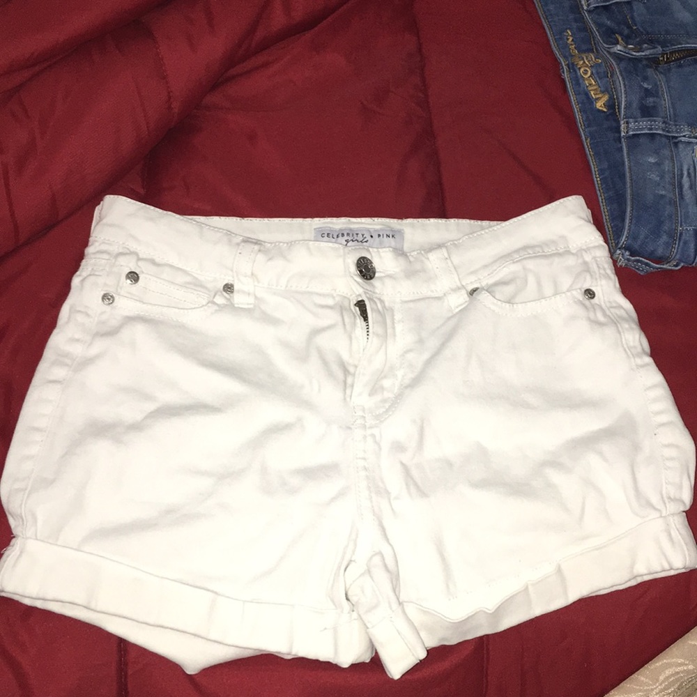 white youth girl shorts